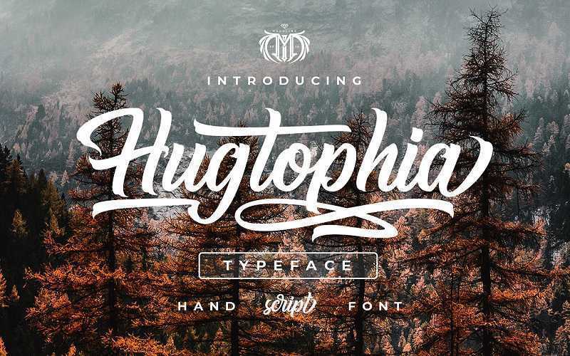 Hugtophia Script Font Free Download