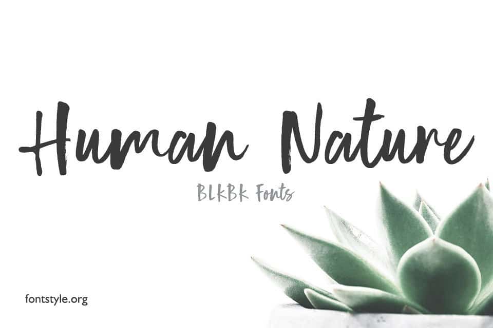 Human Nature Font