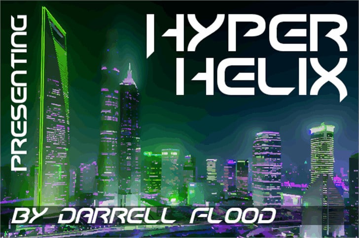 Hyper HeliX Display Font