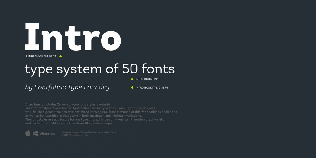 Intro Cond Font