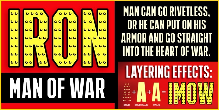 Iron Man Of War Font