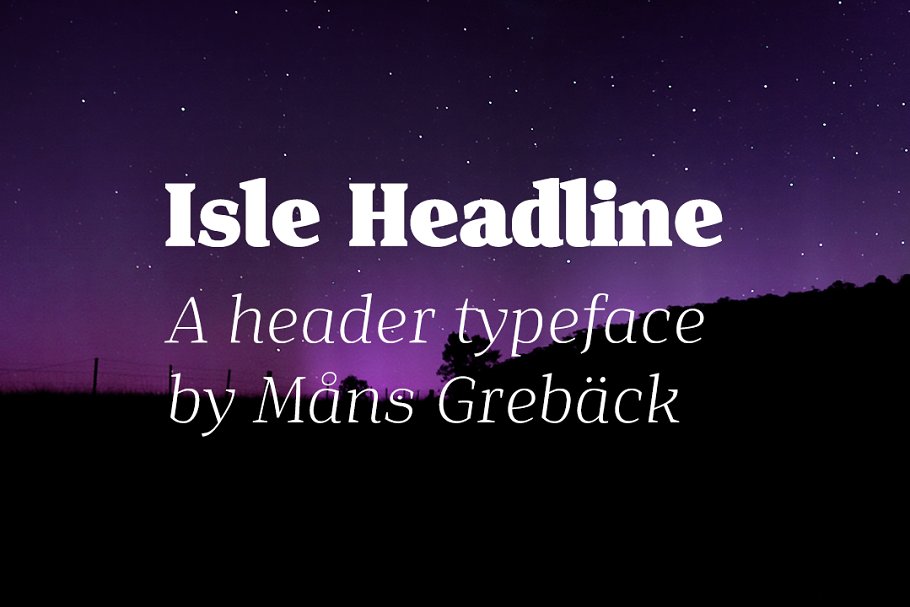 Isle Headline Font Family
