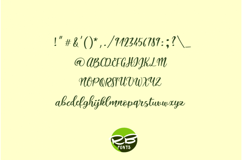 Italian Breakfast Script Font