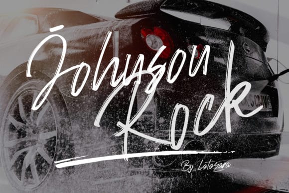Johnson Rock Handbrush Font