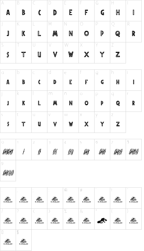 Jurassic Park Font
