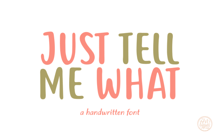 Just tell me what Font