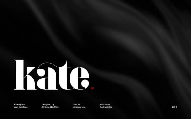 Kate Free Serif Font