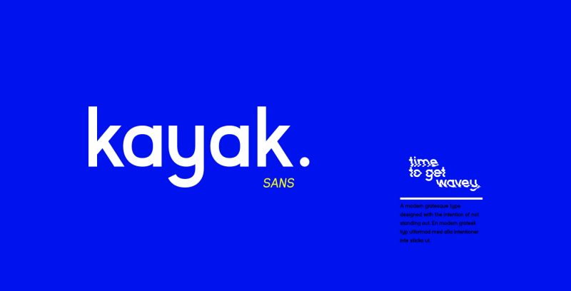 Kayak Sans Font