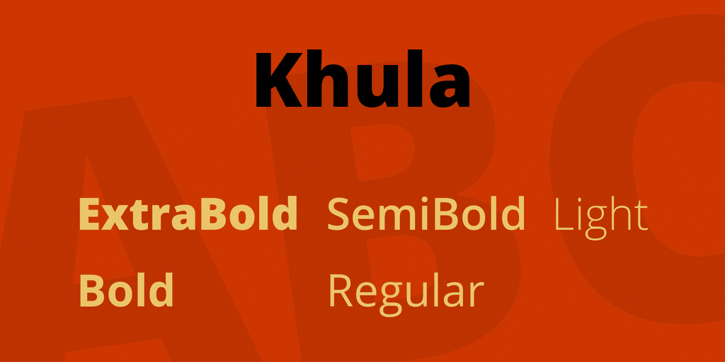 Khula Font