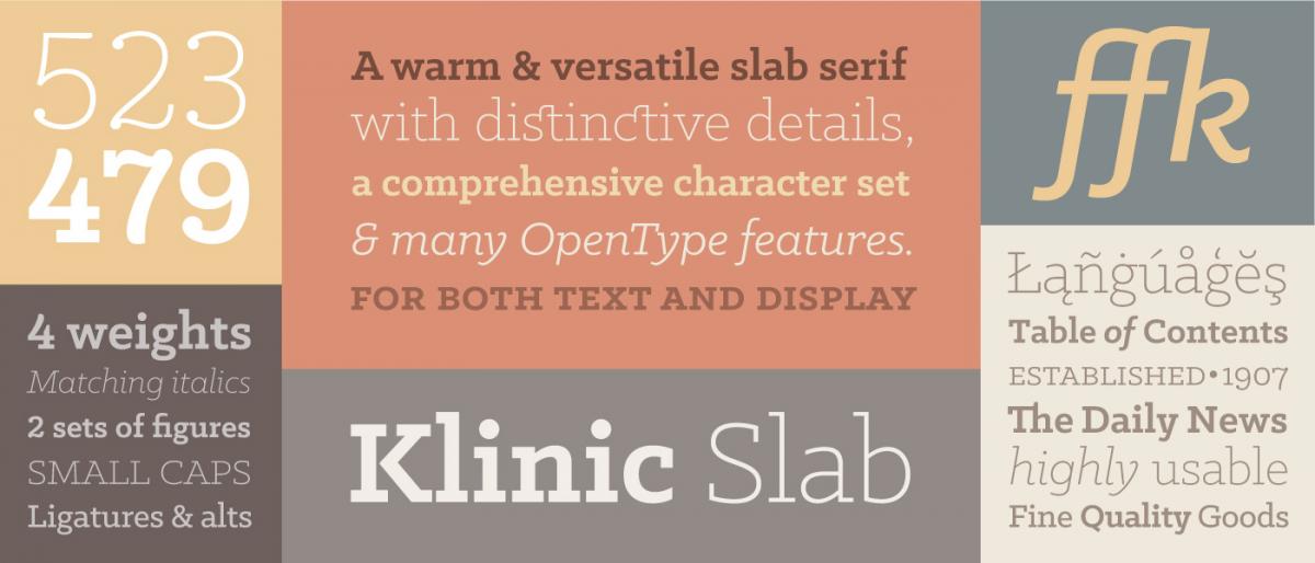 Klinic Slab Font