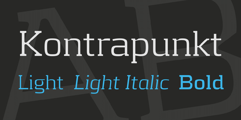 Kontrapunkt Font