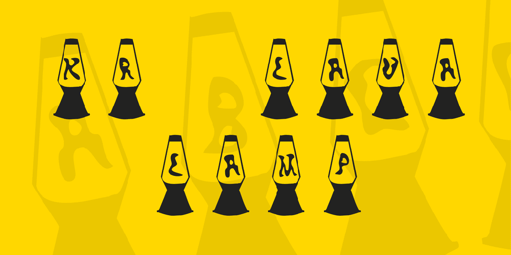Kr Lava Lamp Font