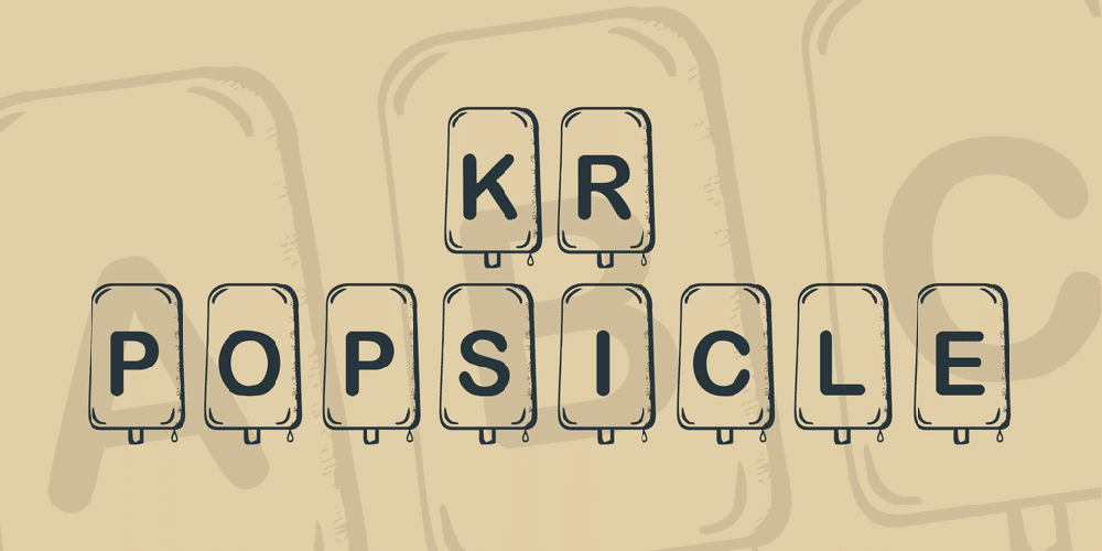 Kr Popsicle Font