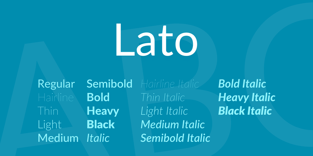 Lato Font Family