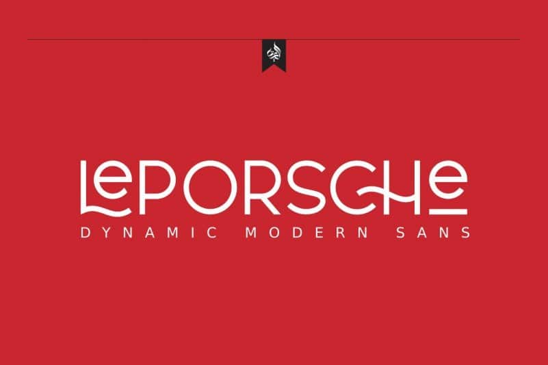 Le Porsche Sans Font