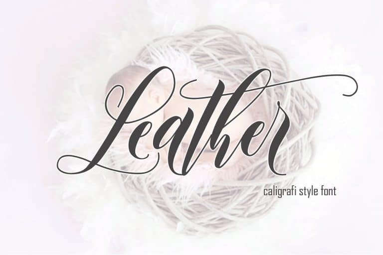 Leather Script Font