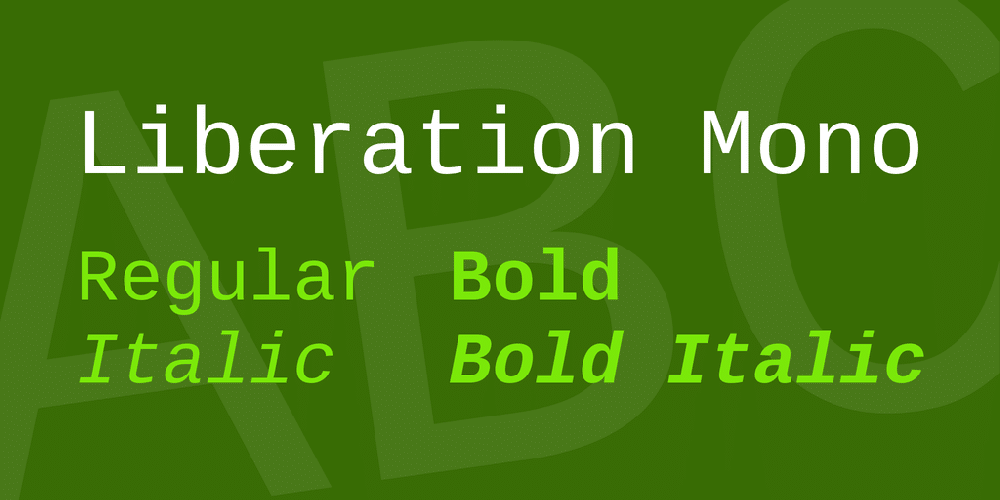 Liberation Mono Font