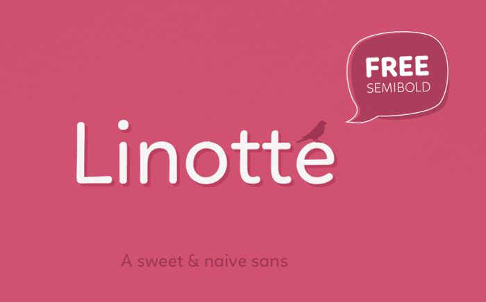 Linotte bold Font