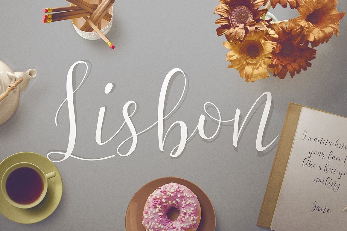 Lisbon Calligraphy Font
