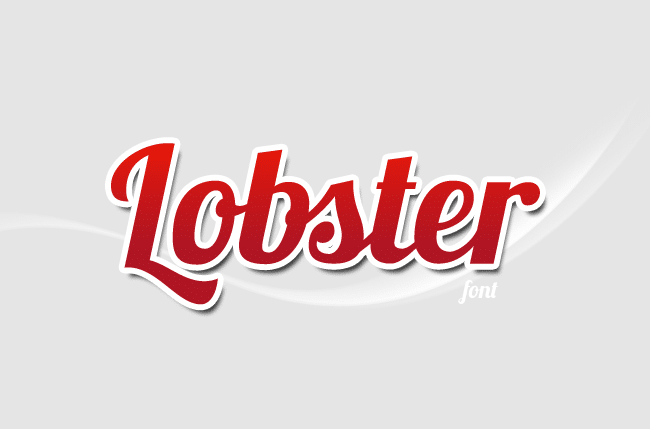 Lobster. Font