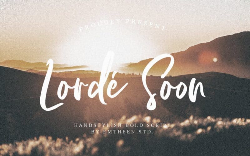 Lorde Soon Elegant Font
