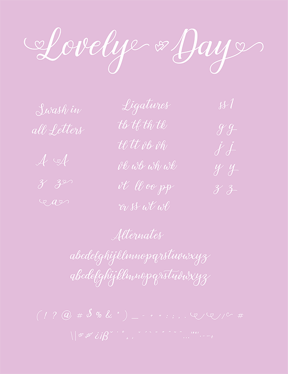 Lovely Day Script Font