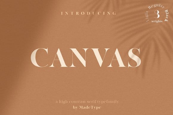 MADE Canvas Typeface