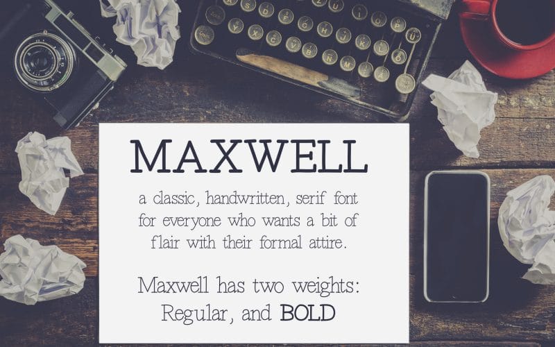 MAXWELL TYPEFACE