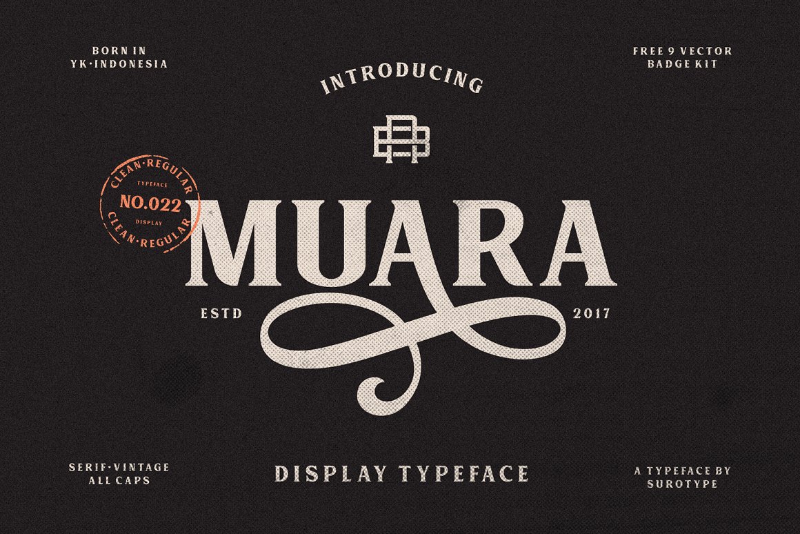 MUARA Typeface Font