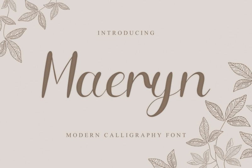 Maeryn Script Font