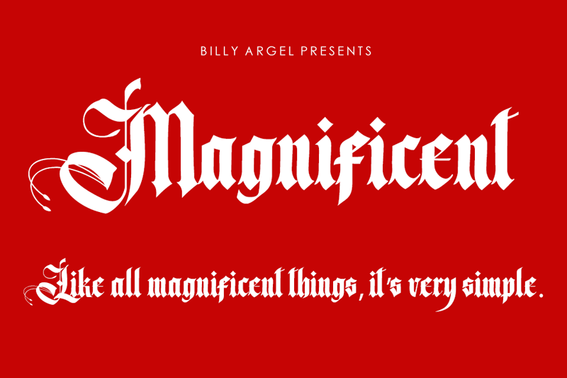 Magnificent Font