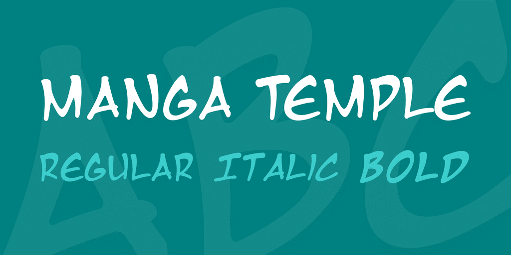 Manga Temple Font