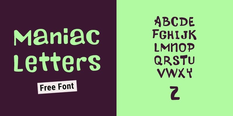 Maniac Letters Cartoon Font