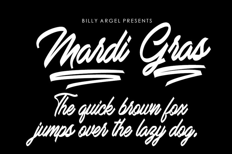 Mardi Gras Script Font