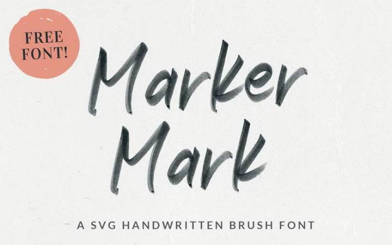 Marker Mark SVG Font