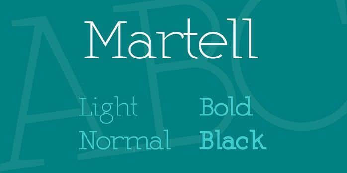 Martel Font Family