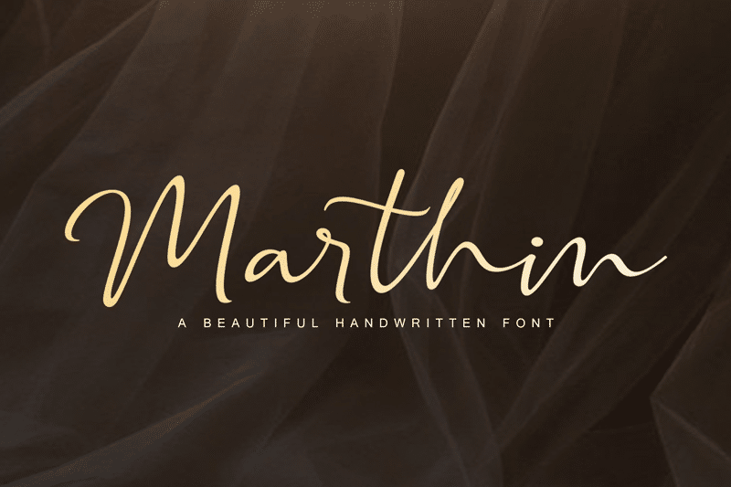 Marthin Slant Script Font