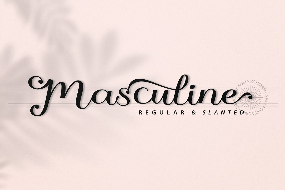Masculine Script Font
