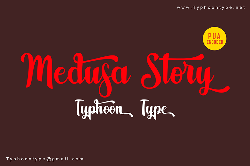 Medusa Story Brush Font