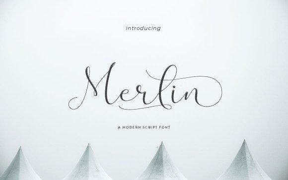 Merlin Script Font