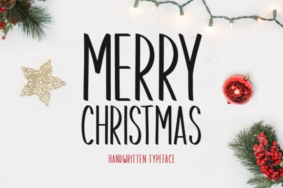 Merry Christmas Display Font