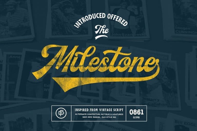 Milestone Script Font