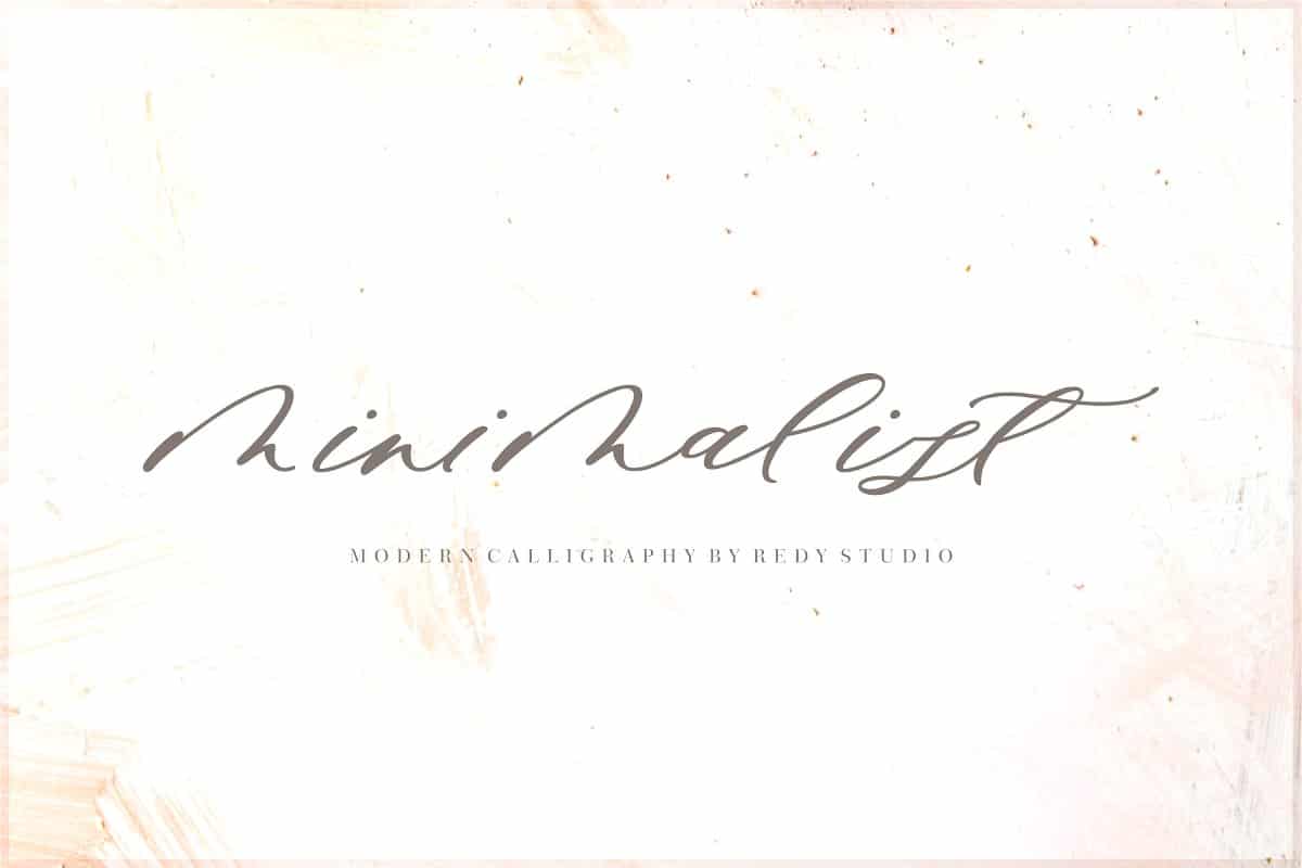 Minimalist Script Font