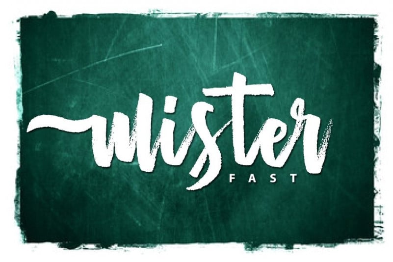 Mister Fast Brush Font