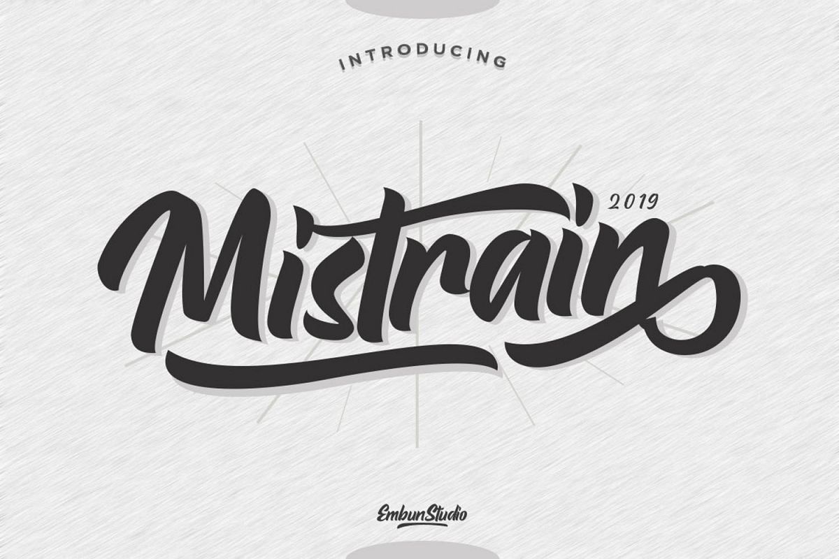 Mistrain Script Font
