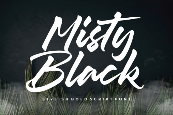 Misty Black Script Font