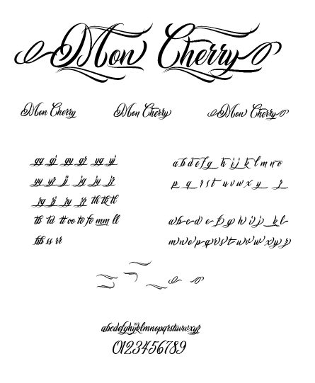Mon Cherry Font