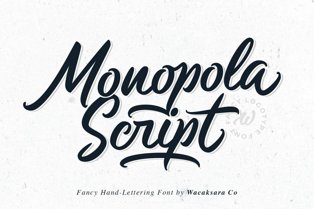 Monopola Script Font