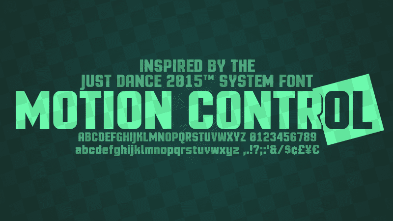 Motion Control Font