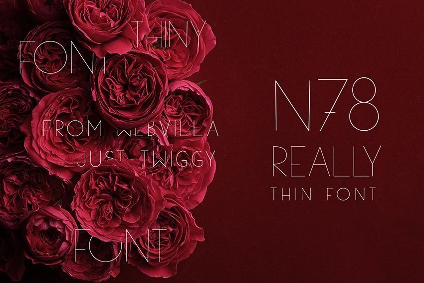 N Thin Font